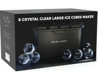Berlinzon  8 clear ice ball maker mold