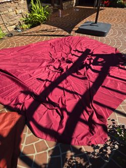 Burgundy 11ft – 8 Ribs Cantilever Umbrella Replacement Canopy