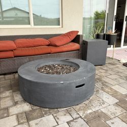 Round Fire Pit 35.5”X11”