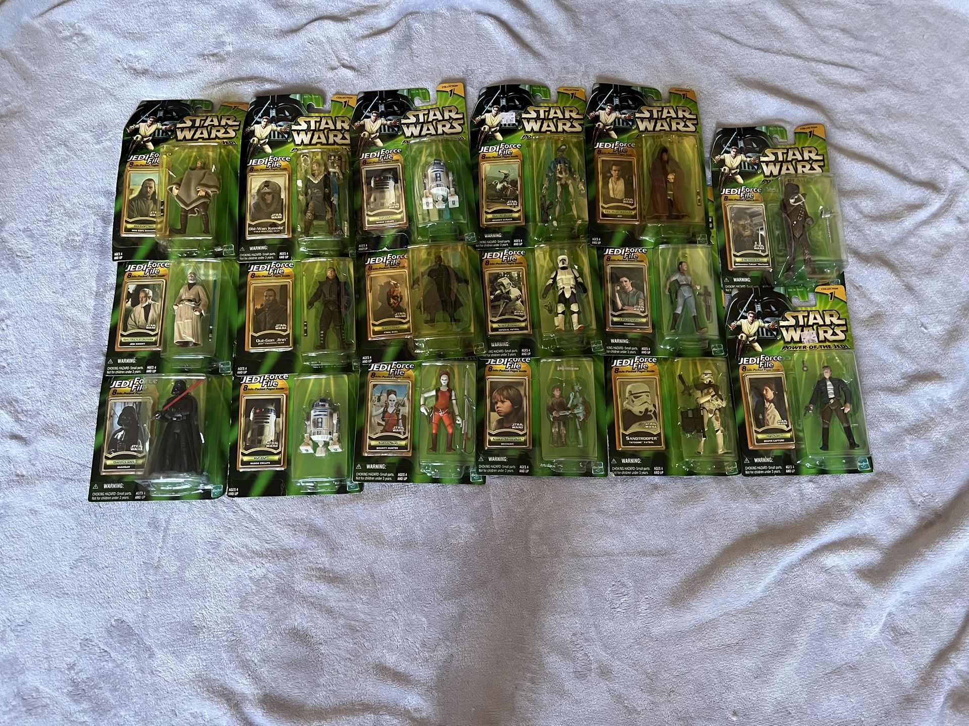 Star Wars Power Of The Jedi Collection 1 Lot Of 17 Action Figures