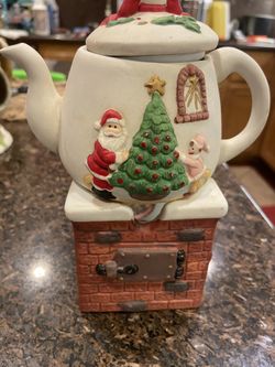 Christmas Tea Pot Potpourri Burner