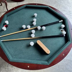 3-1 Poker, Bumper Pool Table With 4 Chairs