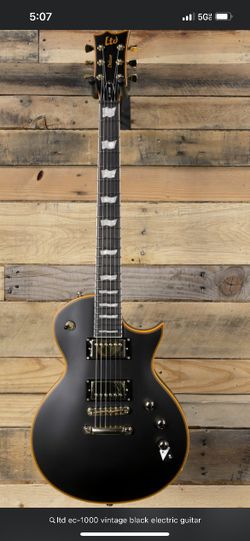 Guitar Ltd EC-1000 Vintage Black Electric Guitar
