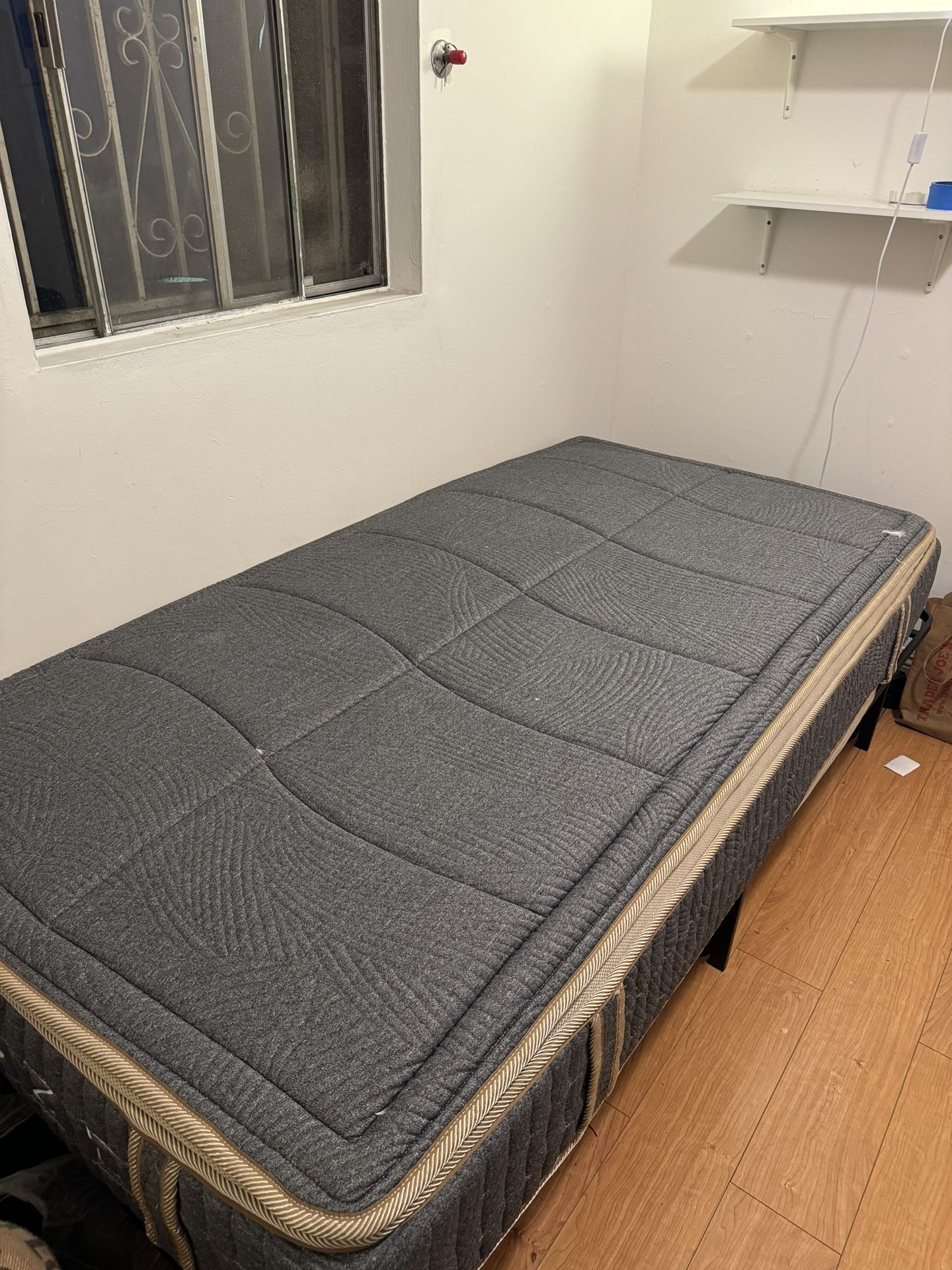 Twin XL Mattress and Bed Frame 