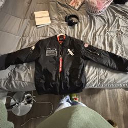 Tesla Patch Bomber Jacket