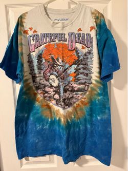 Liquid Blue Grateful Dead 1994 Fall Tour Tie-Dye T-shirt 2XL