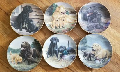 6 Franklin Mint Heirloom Collection Plates