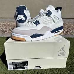 Nike Air Jordan 4 Retro SB Navy NEW/RECEIPT SIZE: 11 $370 FIRM FIRM ONLY!! NO TRADES!