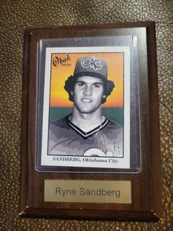 Ryne Sandberg Obak Baseball Card