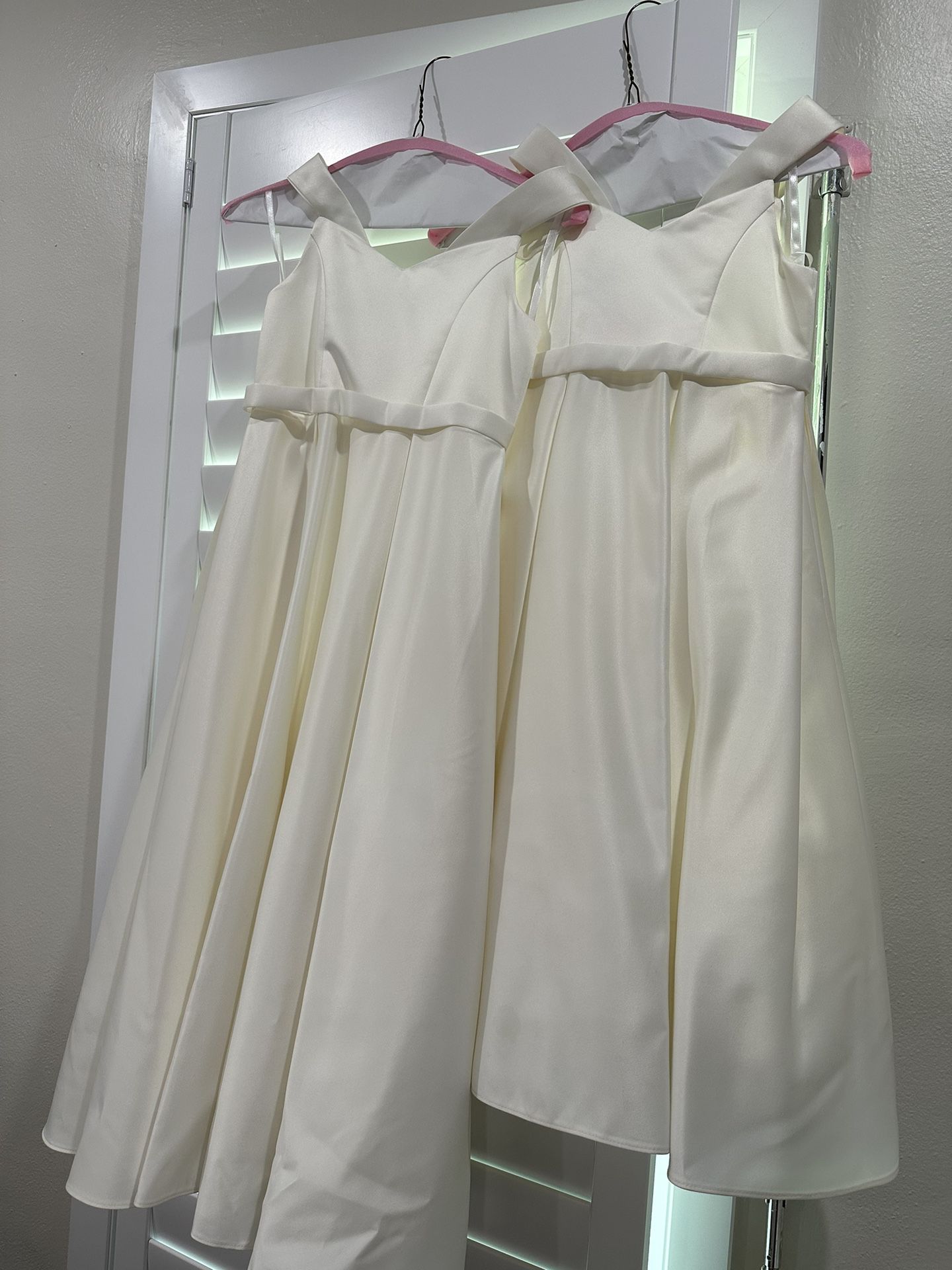 Flower Girl Dress David’s Bridal Size 4 Size 6 Ivory