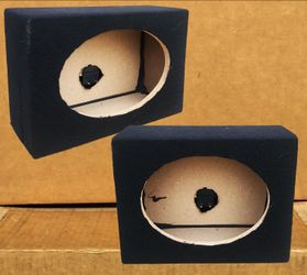 4x6 Inch Speaker Enclosures MDF Carpeted Wood Boxes Set Pair 🚨 Payment Options Available 🚨 No Credit Needed 🚨