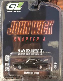 2025 Greenlight Hollywood John Wick Chapter 4 Plymouth Cuda