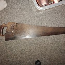 Vintage Hand Saw – Wooden Handle with Steel Blade