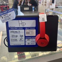 Hp Laptop And Beats Headphones 