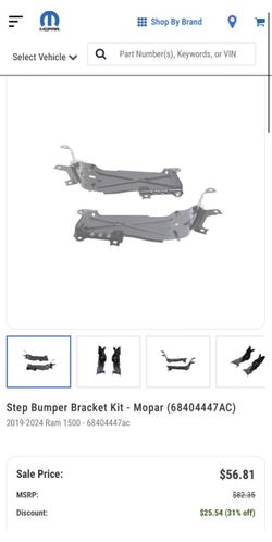 Dodge Ram Rear bumper bracket kit