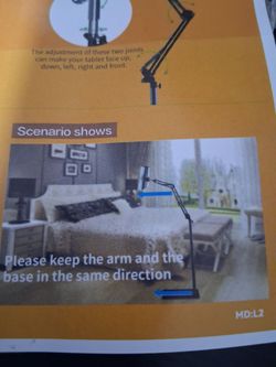 Tablet stand with post