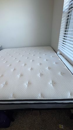 12 inch king size matress with 16 inch king size metal bed