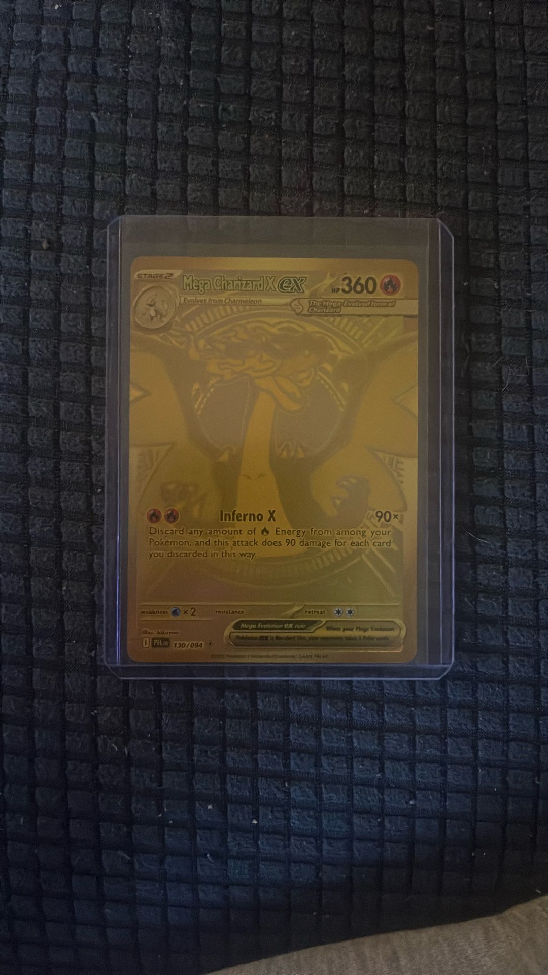 2025 Gold Mega Charizard X Ex