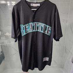 Majestic Cool Base Seattle Mariners black jersey