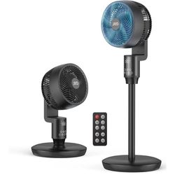 Fan for Bedroom, Oscillating Standing Fans, Quiet Floor Fan