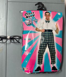 Adult Nerd Costume One Size Fits Most just $5