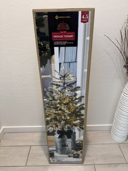 Members Mark 4.5ft Pre-Lit Vintage Topiary Christmas Tree