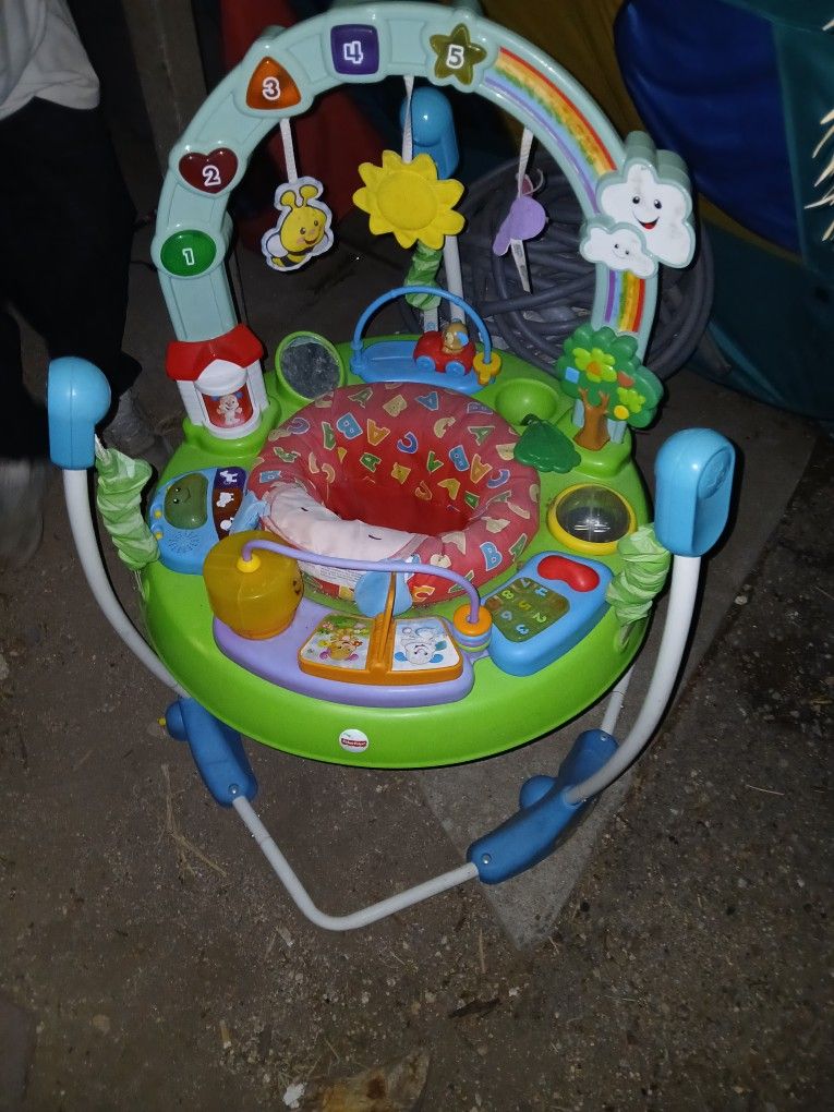 Toddler jumper and play toy