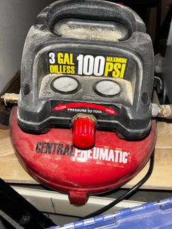 3 gal. 1/3 100 PSI Oilless Pancake Air Compressor