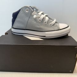 Ash-Stone Midnight Navy White Converse Size:13 Youth