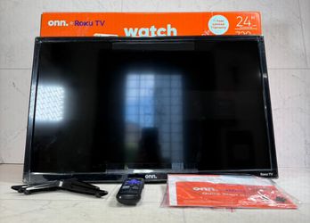 ONN FLAT PANEL TV 24" ROKU SMART