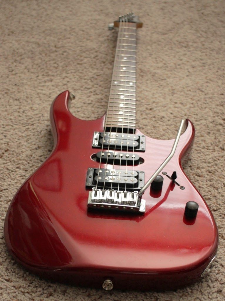 Super Clean and Fast Electric Guitar 1991 Ibanez EX170 Burgundy