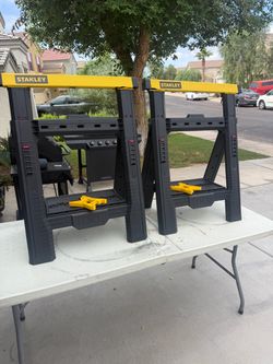 Stanley Folding Sawhorse Pair