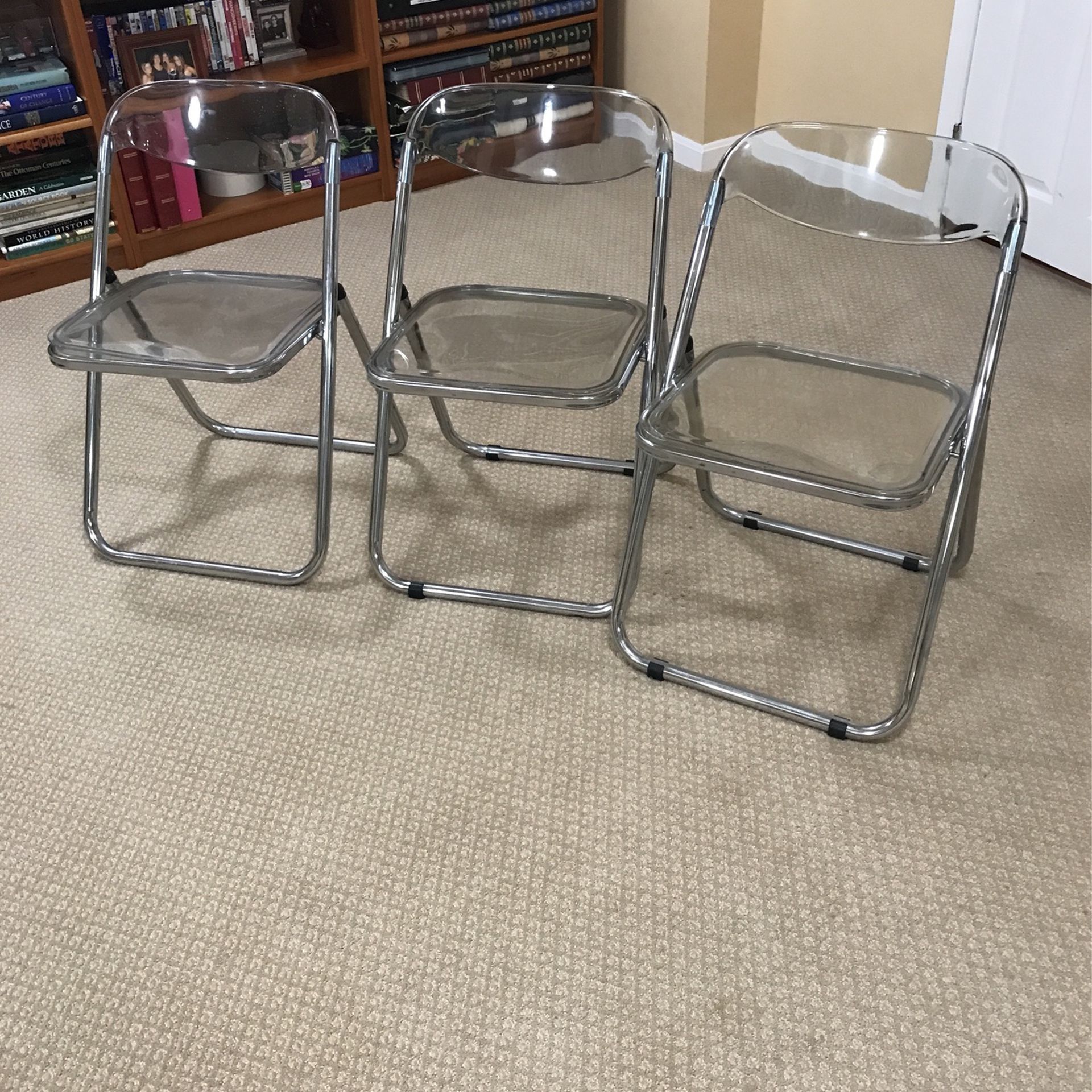 Acrylic Vintage Folding Chairs