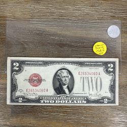 $2 Old Bill Red Seal Series Of 1928 G XF