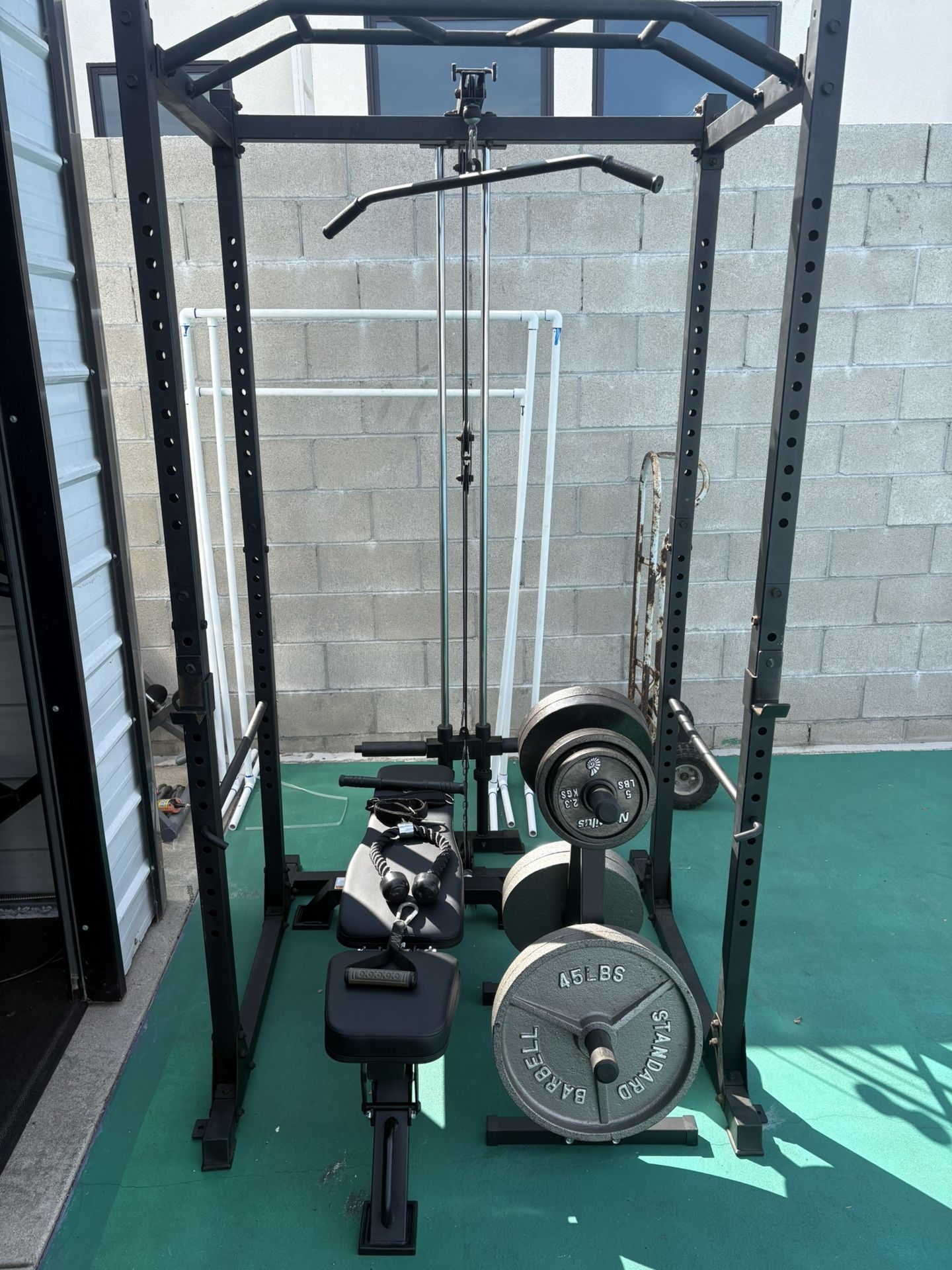 Power Cage With Upper And Lower Cables/ Weights *ALL items Can Be Sold Separately*
