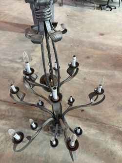 Vintage Brass Metal Chandelier