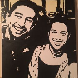 Hand Painted 16" x 20" Acrylic on Canvas