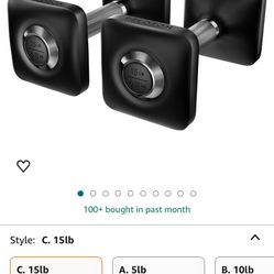New Peloton 15lbs Dumbbells