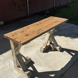 Rustic solid wood table