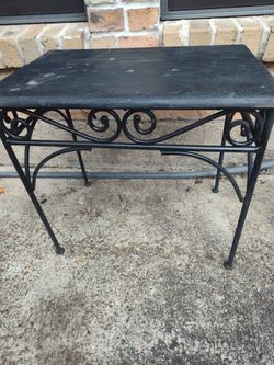 Heavy duty iron patio furniture bench