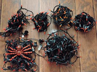 Orange Halloween Light Strings 
