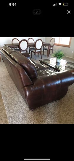 Leather Sofa, Couch’s (x2)