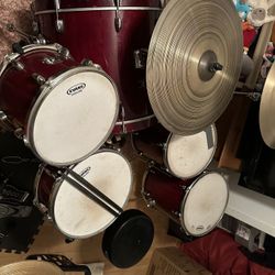 $800 OBO  Used Gretsch Catalina Maple Drums With Sabian Cymbals