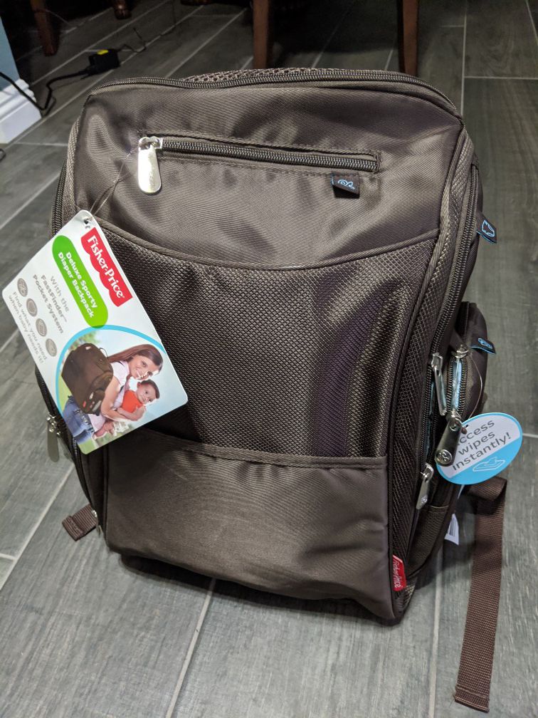 Brand New Fisher Price Diaper Bag Backpack