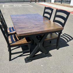 Dining Table And Chairs ! Kitchen Table with Chairs ! Wood Table ! Free Delivery