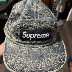 Supreme Bandana Jacquard Denim Camp Cap