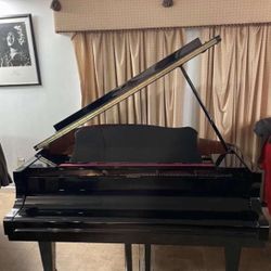 Baby grand piano Bergmann With Beautiful Design,TG-150, 4’11” In Excellent Condition Going For Free 
