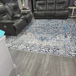 Full Reclining Power Loveseat And Couch Set