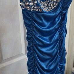 Sexy Blue Cocktail Dress 