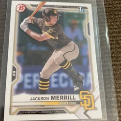 2022 Bowman Jackson Merrill Rookie Card